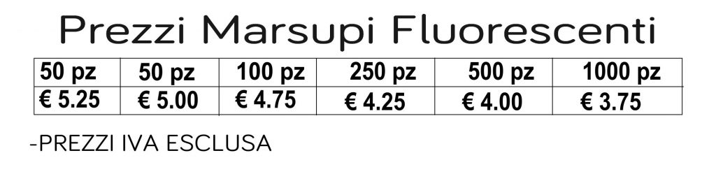 prezzi marsupi fluorescenti prezzi marsupi fluorescenti