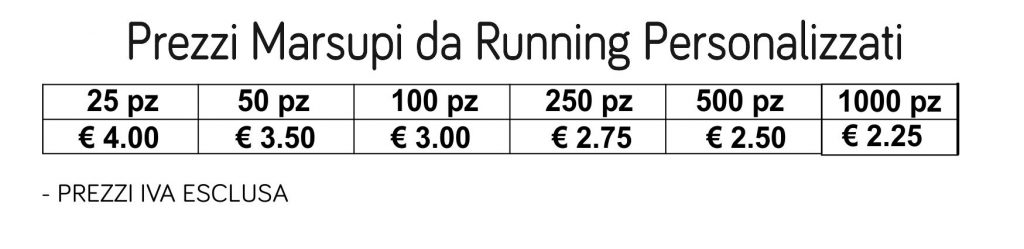 pezzi marsupi da running personalizzati pezzi marsupi da running personalizzati