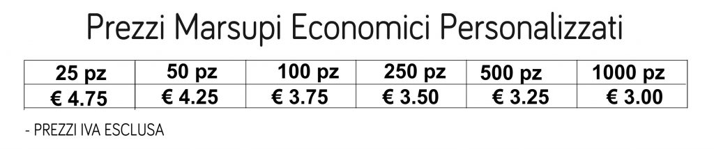 prezzi marsupi economici personalizzati prezzi marsupi economici personalizzati